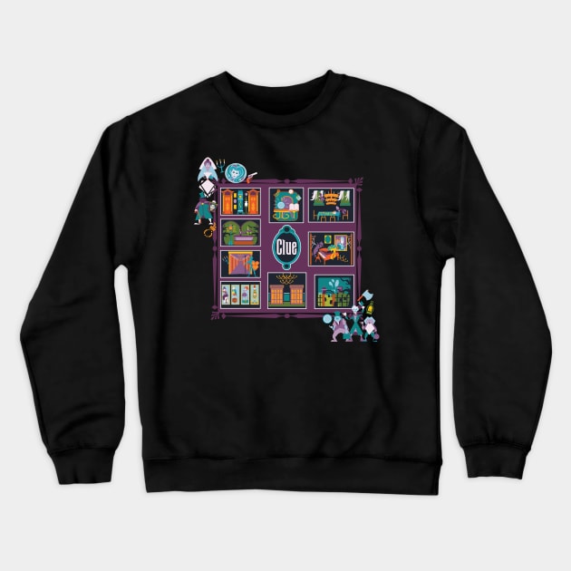 Haunted Mansion Clue Crewneck Sweatshirt by SurefootDesigns